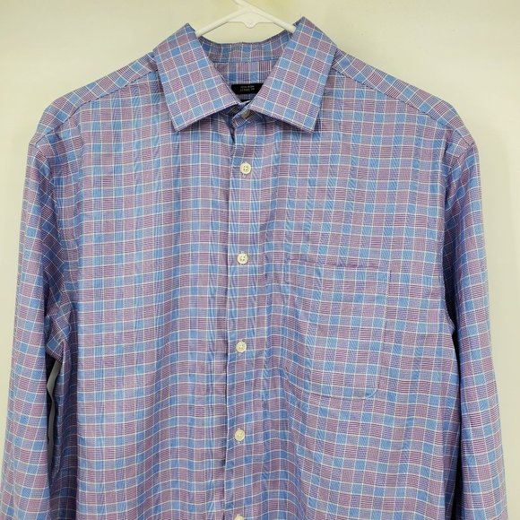 Pronto Uomo Non Iron Classic Fit Egyptian Cotton Button Dress Shirt 15.5 34/35 - Picture 5 of 11